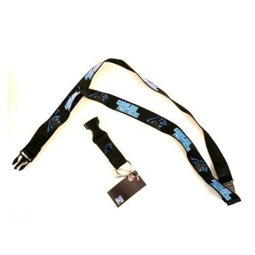 CAROLINA PANTHERS Team Lanyard Keychain w/Clip